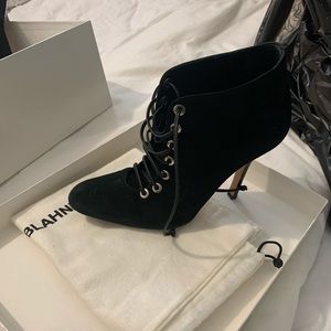 Monolo blahnik black booties